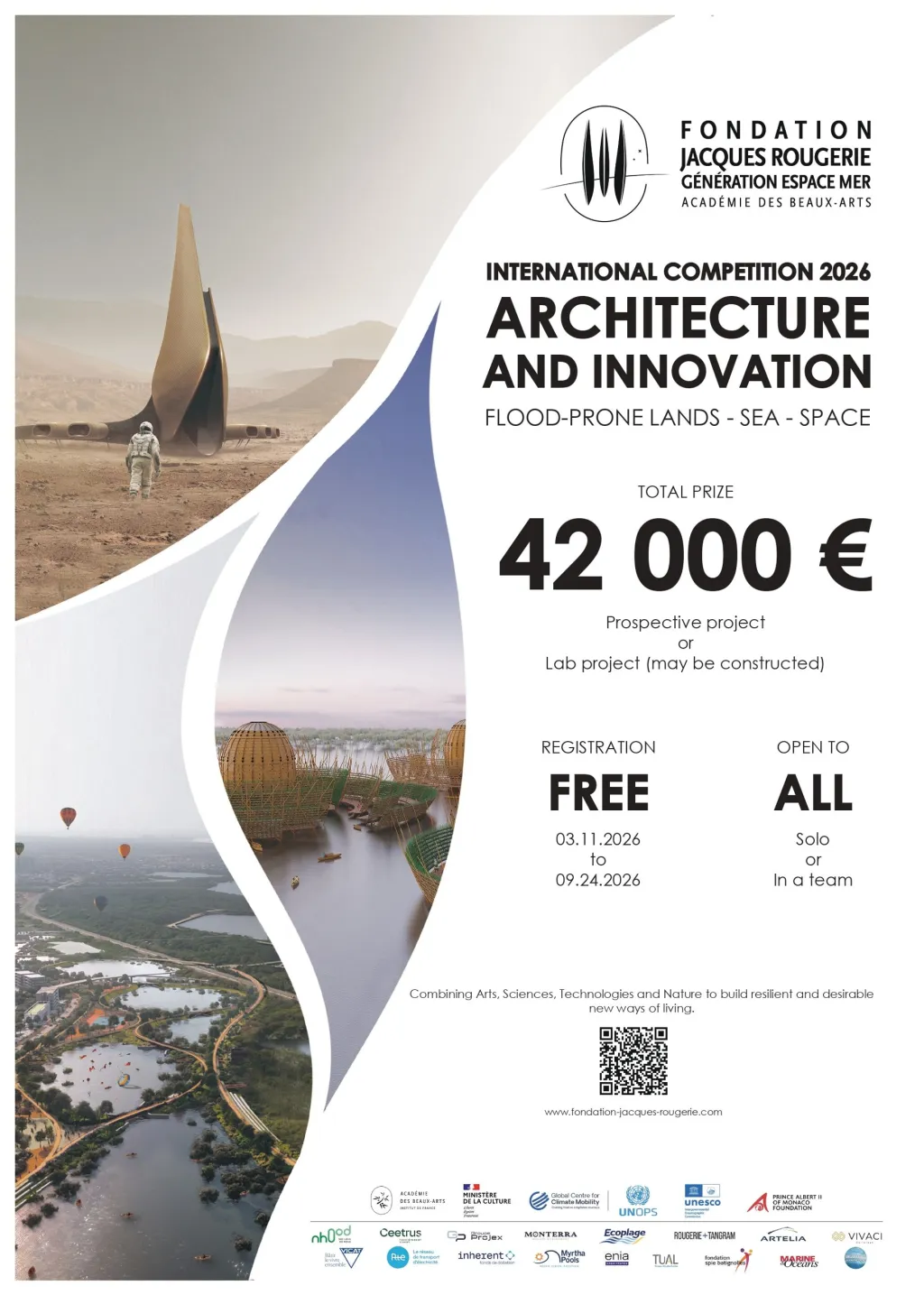 Affiche du concours international d'architecture et d'innovation