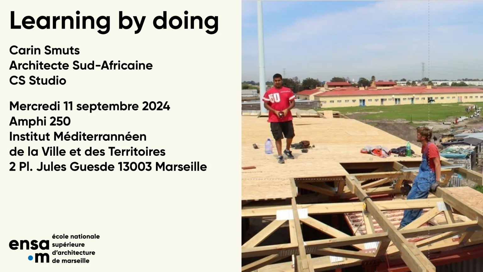 Carin Smuts "Learning by doing" Mercredi 11 septembre 2024