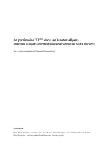 Couverture du document Le patrimoine XXème dans les Hautes-Alpes : analyses d’objets architecturaux méconnus en haute Durance