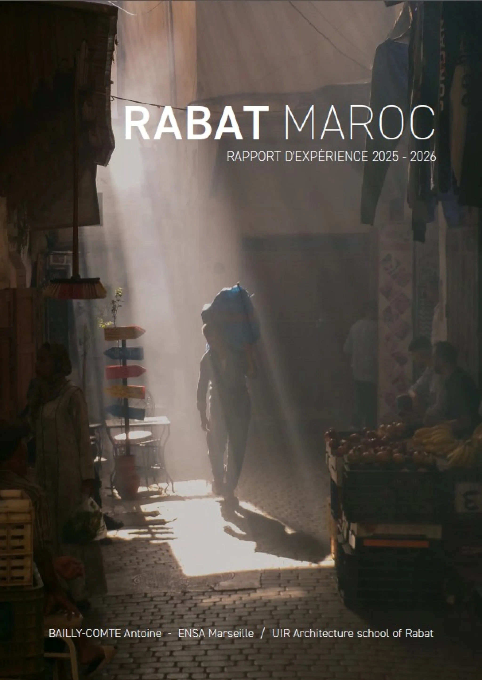 couverture rapport d'expérience
